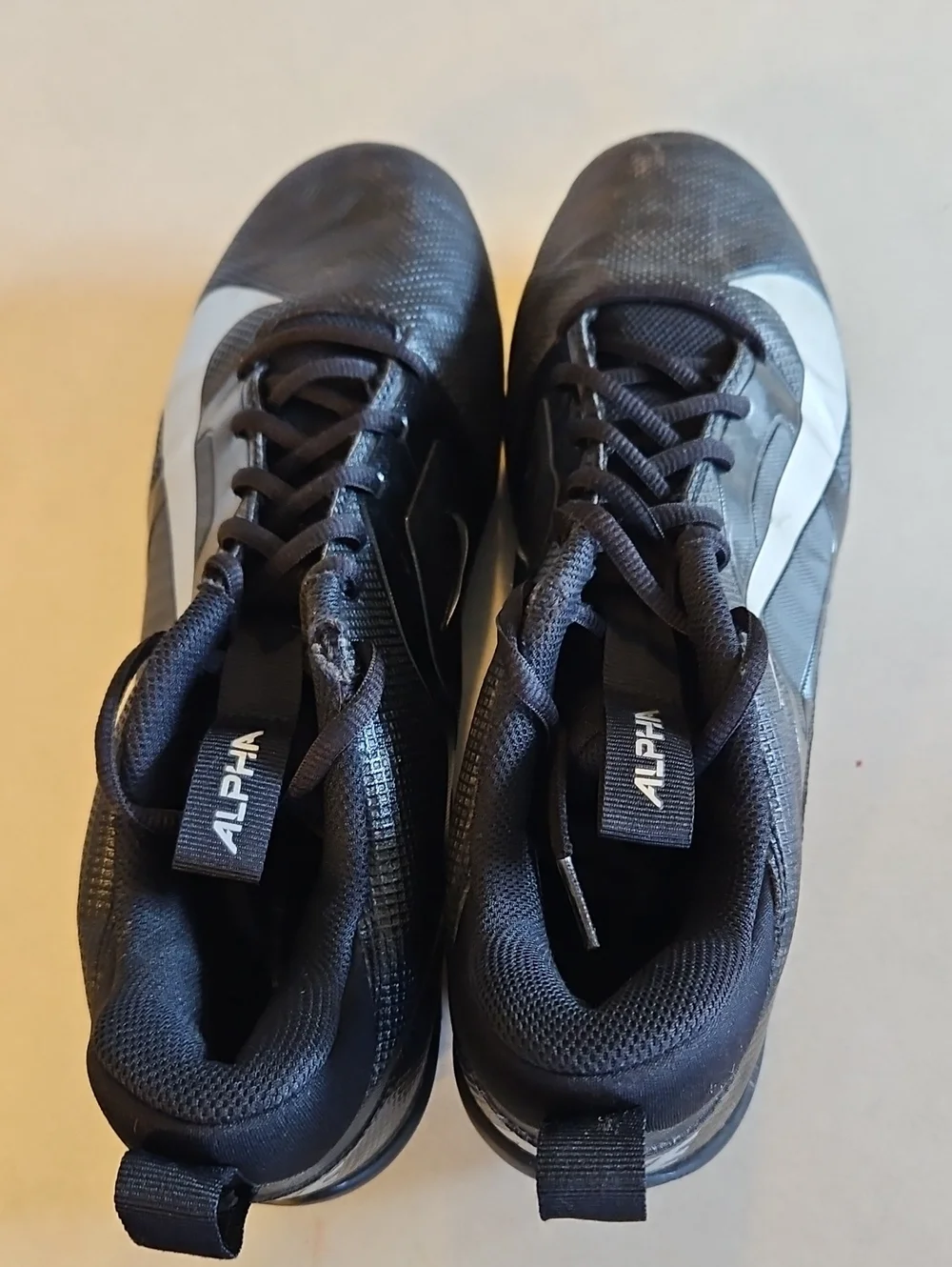 Nike Alpha Black Football Cleats